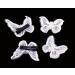 Yueton 12pcs Handmade Embroidery Organza Butterfly Barrettes Bobby Pin Hair Clips - White - Buy Online on GoSupps.com