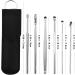 Ear Wax Removal Kit with 6 Pcs One-Piece Design for Adults & Kids - HOTX Ear Cleansing Brush & Storage Box (Black 2) - Buy Online on GoSupps.com