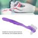 ZJchao False Teeth Cleaning Brush & Portable Denture Container - Elderly Gift for Home & Travel - Purple - Buy Online on GoSupps.com