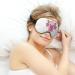 Buy Pink Axolotl Ice Cream Sleep Mask | Soft Light-Blocking Eye Cover for Women - Adjustable Strap Cartoon Blindfold - Buy Online on GoSupps.com