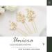 Unicra Gold Hair Accessories - Wedding Hairpins with Crystals Pearls & Leaves | 3-Piece Set for Women & Girls - Buy Online on GoSupps.com