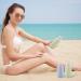 Gjinxi 2 Pack Silicone Travel Bottles - 200ml Leakproof Refillable Containers for Shampoo Facial Cleanser & Body Wash - Essential Travel Size for Hand Luggage - Buy Online on GoSupps.com