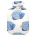 Hot water bottles with cover fish hot water bag for pain relief women adults warm water bag 2 liters