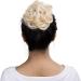 Messy Hair Bun Donut Chignon Updo Scrunchie Hairpiece | Bleach Blond Ponytail Extension 25g - Buy Online on GoSupps.com
