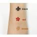Charmark Temporary Tattoo Kit - 84 Stencils, 4 Bottles - Full Painting Kit - Buy Online on GoSupps.com