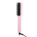 Hair Straightener Brush Straightening Comb 4 Temp Settings Anti-Scald Wide Voltage Range Portable Pink