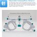 Cicolo Universal Optical Test Frame PD 48-80 mm | Adjustable Titanium Eye Test Glasses for Optometry - Buy Online on GoSupps.com