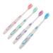 Ultechnovo 4 pieces toothbrush with soft bristle comfortable handle toothbrush micro toothbrush with soft handle soft toothbrush toothbrush nano toothbrush double layer south korea