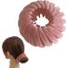 Birds Nest Hair Clip - Velvet Expandable Holder Hair Claw Ponytail Holder Hair Accessories Lazy Bird's Nest Plate Hairpin Quick Hair Banding Tool Women Curly Thick Hair Accessories Light Pink - Buy Online on GoSupps.com