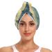 Starry Sky Girl with Whale Hair Towel 2 Pack Super Absorbent Hair Drying Towel Quick Dry Hair Turbans Head Towel with Button Twisty Wrap for Women Girls