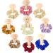 xbiez Bridesmaids Scrunchies for Party Updo Hair Elastic Hair Rings Solid Color Satins Hair Ties Hair Scrunchy Proposal Gift 1 - Buy Online on GoSupps.com