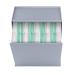 XUEZOIOY PAD and TAMPON organizer for bathrooms plastic gray women's binding-storage container 24 x 20.3 x 12.5 cm women's bathroom organizer