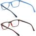 MMOWW 2-Pack Reading Glasses for Men & Women - Anti-Blue Light Computer Glasses with Spring Hinges (Red + Dark Blue 1.5x) - Stylish & Comfortable - Buy Online on GoSupps.com