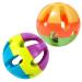 Pet Parrot Toy Colorful Bird Bell Ball For Parakeet Budgie Cockatiel Rabbit Cat Dog Toy Ball 2 Pack