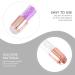 Lurrose 2pcs Professional Manicure Stamper Kit - Double-Sided Nail Tool with Sequins Handle for DIY Nail Art - Purple Transparent Color - Buy Online on GoSupps.com