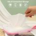 Portable Wet Wipe Container - Refillable Baby Wipe Holder for Travel, Home, Office - Pink - Buy Online on GoSupps.com