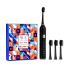 Sonic Toothbrush for Adults Electric Toothbrush with 5 Cleaning Modes - Rechargeable Electric Toothbrush - Smart Timer - IPX7 Waterproof Sonic Electric Toothbrush for Couple 3 Brush Heads (Black)
