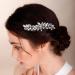 BERYUAN Women Wine Red Color Crystal Flowers Hair Comb Teardrop Rhinestone Hair Comb for Wedding Women and Girls Hair Comb Slide Bride Hair Accessories for Brides Bridemaids - Buy Online on GoSupps.com