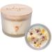 Christmas Candle Natural Soy 3 Wick Candle with Gift Box Infused Healing Crystals and Flowers Best Gift for Christmas Over 55 Hours Burning (Pomander)