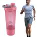 Protein Shaker Cup 600ML Spill-Proof Fitness Shaking Cup Anti-Leak Water Bottle - Pre Workout Shaking Bottles for Training Yoga Exercise Hiking Sports Guanglu Red - Buy Online on GoSupps.com
