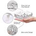 CURASA Silver Crystal Crown | Exquisite Tiara for Women & Girls | Princess Birthday Party Accessories | Wedding & Prom Hairpiece | Gift for Christmas & Halloween - Buy Online on GoSupps.com