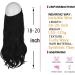 OMGREAT Halo Hair Extension - Invisible Secret Wire Dark Black Curly Wavy Hairpiece 20 inch - Buy Online on GoSupps.com