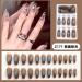 24Pcs/Set Press On Nails Coffee Long Fake Nail Detachable Patch False Nails Acrylic Fake Nails Full Cover Nails Tips Artificial Finger Manicure Press on nails for Women and Girls - Buy Online on GoSupps.com