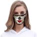 ZLUU 2PCS Halloween Adults Protective Face Mask Personalized Patterns Face Cover Safe Skin Friendly Face Sheild Washable Reusable Adult's Adjustable Windproof Reusable Printed Face Halloween Cotton Mask