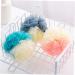 Healeved 8pcs Color Matching Bath Ball Body Scrubber Set - Natural Bath Sponges for Men and Women - Shower Poufs and Body Scrub Mitt - Buy Online on GoSupps.com