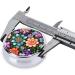 Flower Diamond Paintings Round Pill Box - Cute Mini Travel Pill Box Metal Organizer for Vitamins & Medications - Buy Online on GoSupps.com