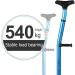 VejiA Walking Stick Portable Underarm Crutches Ergonomic Crutches Underarm Cruciform Fracture Medical Height Adjustable Antislip Adult Children Disabled Stick Arm Alloy Increased Antislip Mat - Buy Online on GoSupps.com