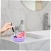 SOESFOUFU Cleaning Pad Clock Wall Decor Silicon Brush Cleaner Beauty Tools Brush Washer Cosmetic Brush Cleaning Bowl Makeup Brush Scrubber Pad Face Make up Cushion Silica Purple 14.5x11cm Purple - Buy Online on GoSupps.com