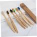 FRCOLOR 9 Pcs Sustainable Soft Bristle Toothbrush Set | Eco-Friendly Bamboo Travel Toothbrush & Kraft Box - Buy Online on GoSupps.com