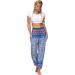 Buy Haiorziyou Women's Bohemia Baggy Harem Pants - Elegant High Waist Summer Yoga Pants - Light & Comfortable Leisure Wear - Buy Online on GoSupps.com