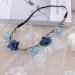 Flower Crown Floral Headband for Women Girls Flower Headbands for Girls Women Flowers for Hair Blue Floral Hair Accessories for Girls Teenagers Flower Hair Band Floral crown for Girls Women - Buy Online on GoSupps.com