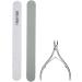 Stainless Steel Nail File Cuticle Nippers Individual Use For Professional Nail Salon - Buy Online on GoSupps.com