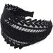 axy HR15A Vintage Wide Headband - Elegant Black Hair Band for Stylish Women | International Shipping - Buy Online on GoSupps.com