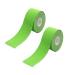 2 Rolls Kinesiology Tape Precut 2.5cm * 5m Adhesive Athletic Sports Tape for Ankle Neck Knee Shoulder Recovery and Support(Green)