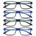 Flexible Reading Glasses Lightweight Blue Light Blocking Oversized Wide Fit Cheaters Big Head Large Face Size Women Men C2 2.5 x