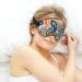 LynaRei Ethnic Orange Blue Paisley Sleep Mask for Full Night's Sleep and Travel - Style-4 - Buy Online on GoSupps.com