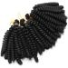 6" Short Marley Bob Crochet Braiding Hair Extensions Synthetic Twist Deep Wavy Curly Hairpieces Marley Braids - Dark Black - Buy Online on GoSupps.com