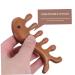 Magiclulu Fish-Shaped Wooden Broad Tooth Comb for Face & Head Massage - Best Hair Taming Tool - Buy Online on GoSupps.com