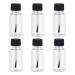 Minkissy 6 pieces nail polish bottles empty 20ml nail polish bottle with brush with a brush -fillable glass bottle transparent glass vials for women girls make -up nail art accessories