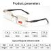 Buy CAOXN Diamond Cut Frameless Reading Glasses for Men & Women - Anti Blue Light Lenses Diopter 1.00-3.00 +2.50 | International Shipping Available - Buy Online on GoSupps.com