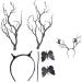 Healvian Antler Headband Tree Branches Headdress with Butterflies Women Headband Tree Branches Butterfly Headband Antler Tree Branches Headband Fairy Crown Wedding Christmas Halloween Costume Headband - Buy Online on GoSupps.com
