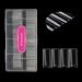 SITELENABY No C Curve XL Nail Tips 500PCS Tapered Square Flattened Half Cover False Nails for Nail Salons and DIY French ABS Nail Tips(XL no c square 500pcs)
