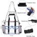 MOFASVIGI Clear Stadium Approved Tote Bag - Waterproof Transparent Rainbow Design for School, Concerts & Travel - Buy Online on GoSupps.com