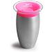 Munchkin Miracle 360 Stainless Steel Toddler Sippy Cup - BPA Free, Non Spill, Dishwasher Safe - 10oz Pink Cup for Children 12+ Months - Buy Online on GoSupps.com
