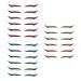 POPETPOP 18 Pairs Anti Sweat Eyeliner Eyelid Stickers Eyeliner Stickers Wing Adhesive Eye Line Strip Water Proof Stickers 2 Sided Tape Women Eyeliner Decal Eye Makeup Stickers Man Halloween