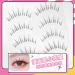 Buy Natural Look Fake Eyelashes - 5 Pairs Daily Strip Cross Lashes for Wedding & Everyday Makeup | Invisible Thin Band (6-12mm - Buy Online on GoSupps.com